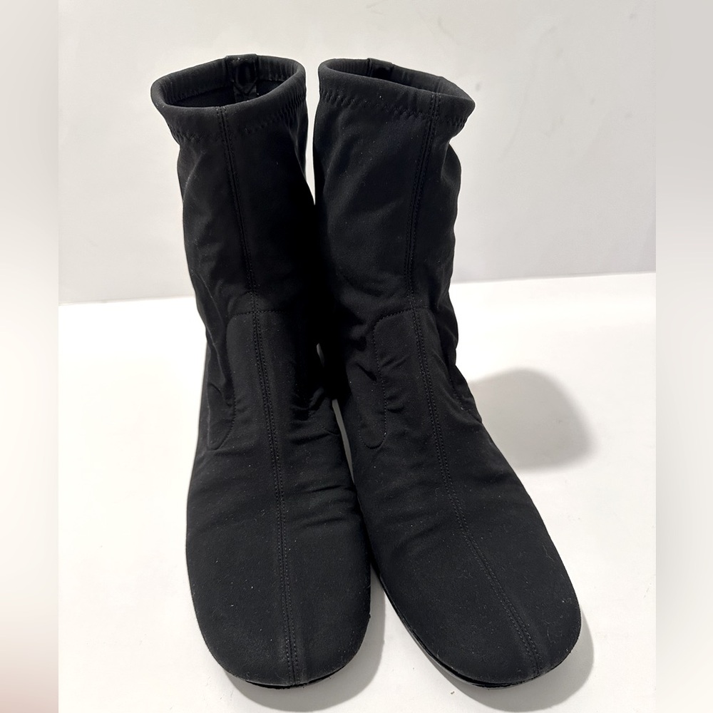 Gucci Black Nylon Sock Ankle Boots- Size 8
